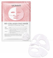 UCRAVO Bio-Collagen Real Deep Mask,Collagen low Up Mask,Collagen Face Mask Overnight,Korean Anti Wrinkle Lifting Face Mask, Elasticity Improvement, Creating Glass Skin