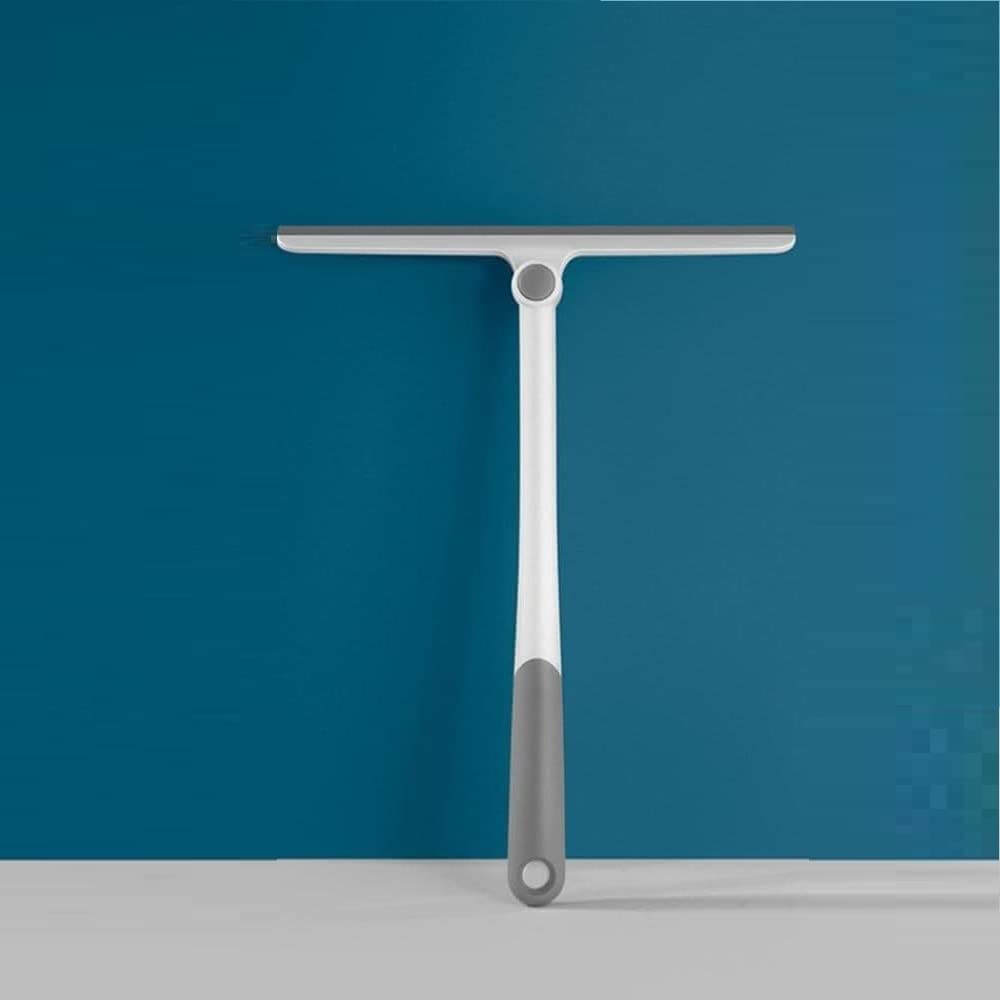 UCRAVO 360° Rotatable Cleaning Glass Wiper Window Cleaner, Silicone Squeegee for Bathroom, Windows, and Car Glass, Window Squeegee, Mirror Scraper Brush with Soft Rubber (Multicolor)