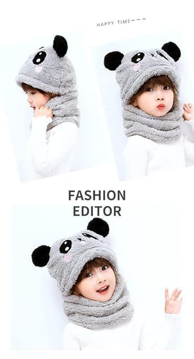 UCRAVO Winter Panda Cap