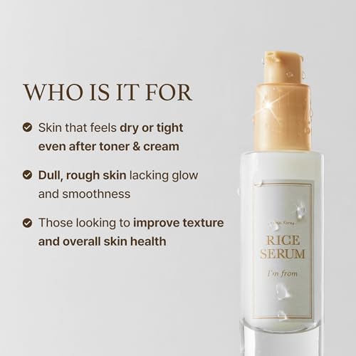 UCRAVO Rice Serum, Korean Fermented Rice Embryo Extract Boosts Collagen, Vitality, Radiant Glowing Skin, Niacinamide, Vitality to Dull Skin, Nourishing, Moisturizing