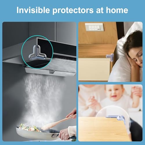 UCRAVO 8 pcs Brown Baby Safety Table Corner Protectors, Furniture Corner and Edge Safety Bumpers, Soft Rubber Foam Cushion Covers, 3M Taped Corner Guards, Baby Child Proofing Pads Rubber Corners