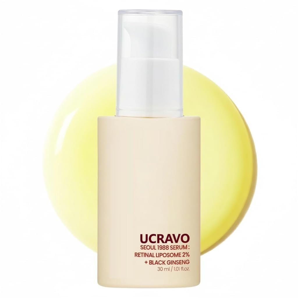 UCRAVO Retinal Liposome 2% Face Serum with Black Ginseng Anti Aging Serum for Fine Lines Wrinkles & Dark Spots Retinol Alternative for Glowing Skin | Night Repair Serum for All Skin Types
