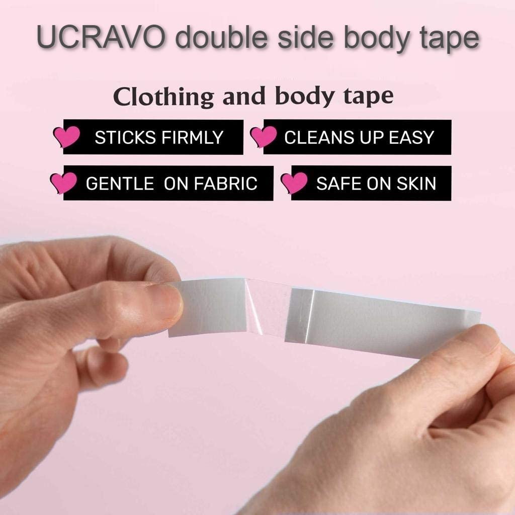 UCRAVO Boob Tape, Body Tape for Women Boobytape for Breast Lift | Brace Lift & Contour of Breasts Sticky Body Tape (36 Febric Tape)