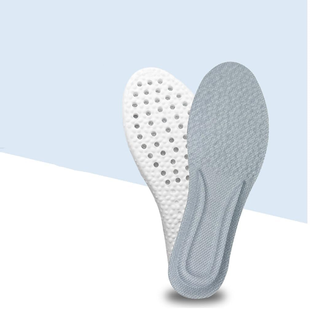 UCRAVO Memory Foam Shoe Insoles for Men & Women Soft Cushion Shock Absorbing Height Increasing Sports Breathable Orthopedic Arch Support Inserts Cuttable Comfort Pads for Running,Walking, Daily Shoes
