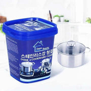 UCRAVO Multipurpose Quickly Cleaner & Polish Remover Paste Stainless Steel Oven, Cookware & Kitchen Surface Cleaner Heavy Duty Grease,Stain,Rust & Tarnish Remover Pots,Pans, Sinks Appliances & Metal