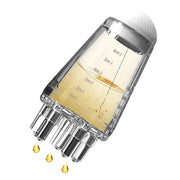 UCRAVO Hair Oil Applicator for Scalp Massage, 6ml Transparent Plastic Refillable Bottle with Leakproof Detachable Tip, Precise Oil Dispenser for Hair Growth, Scalp Treatment & Oiling Tool