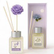 UCRAVO Lavender & Jasmine Reed Diffuser Combo Set for Home | Long Lasting Aroma Diffuser Sticks | Room Freshener for Bedroom, Living Room, Bathroom & Office | Decorative Home Fragrance Gift Pack