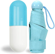 UCRAVO Mini Capsule Umbrella Small Pockets - Automatic Open & Close Button UV Protection Umbrella For Office School Collage