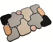 UCRAVO Quick Dry Fit Under Door Anti-slip Puzzle Super Absorbent Foot Mat Toilet Door Mat Bathroom Accessories Set, Easy to Clean Durable Mildewproof Bathroom Soft Clean Rug Foot Mat Suitable for Home