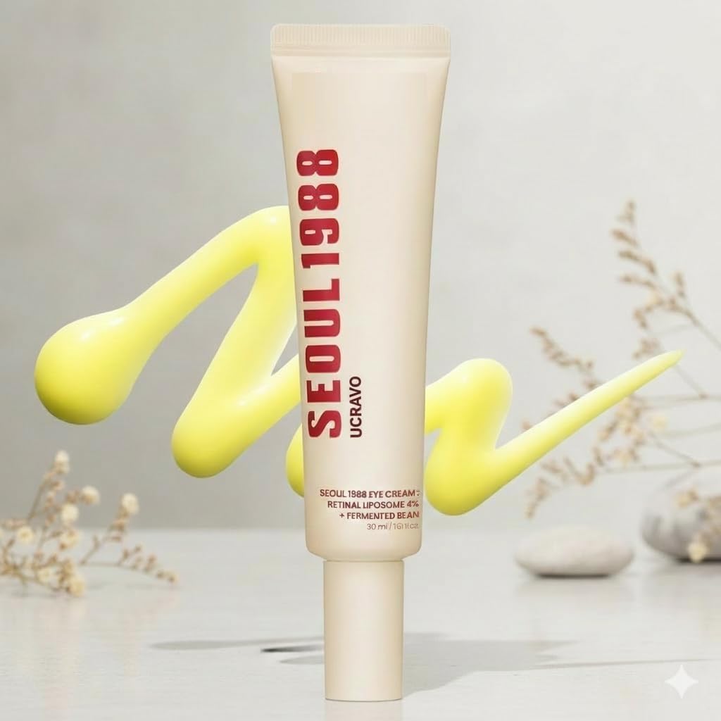 UCRAVO Retinal Eye Cream with Retinal Liposome 4% & Fermented Bean Extract | Anti Aging Eye Cream for Dark Circles Wrinkles Fine Lines | Under Eye Cream for Men & Women | Eye Care | 30 ml