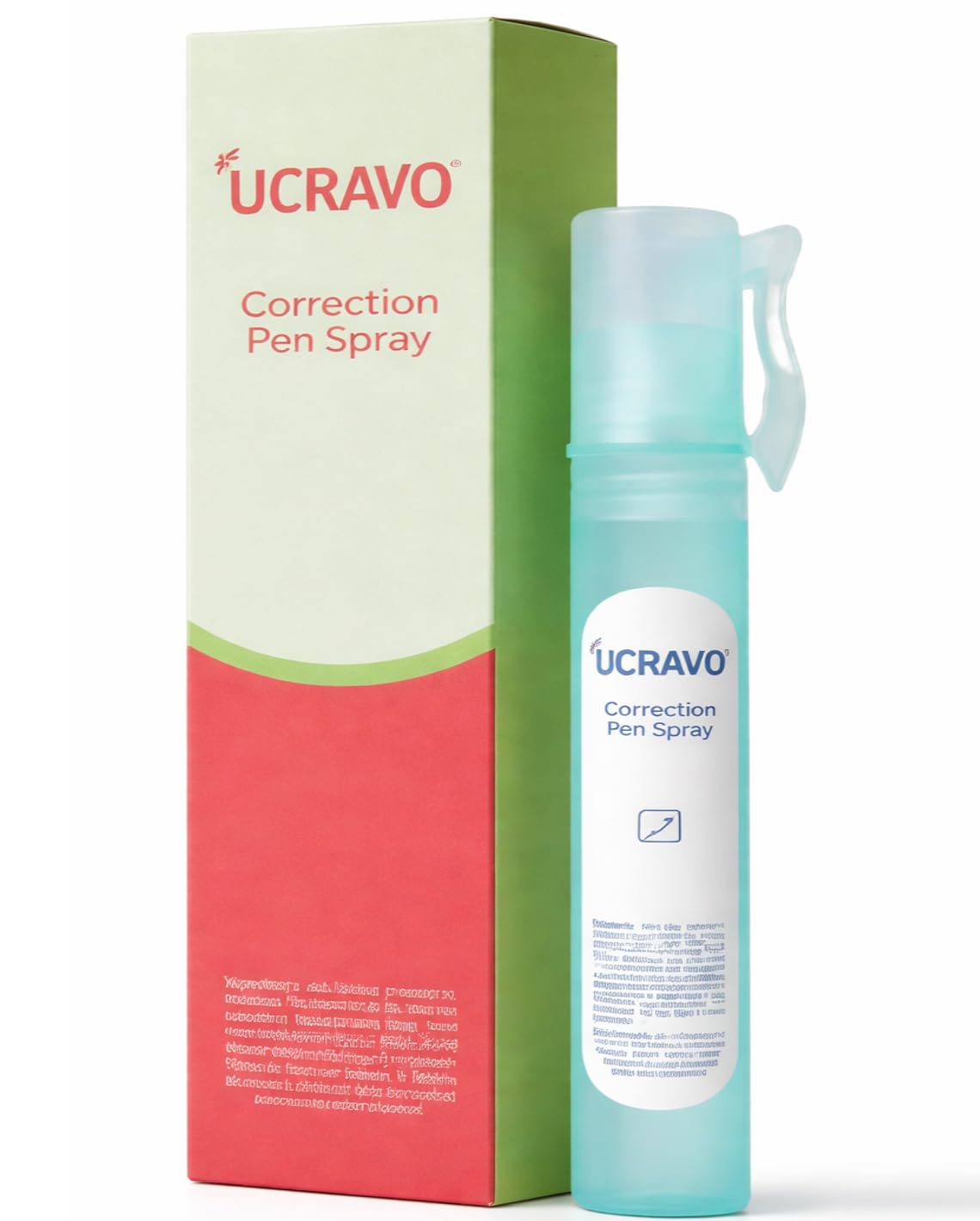 UCRAVO Thermal Receipt Correction Spray Pen for Billing & Invoices Quick Dry White Correction Fluid Spray Type Writing Mistake Remover for Thermal Paper,Documents & Accounting Use Portable Stationery