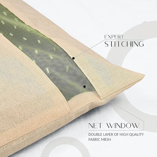 UCRAVO Pack of 6 Saree Bags Single Packing Saree Cover with Zipper Clothes Bags for Storage Mesh Window Cloth Storage Bags Set | Clothes Bags and Wardrobe Organizer with Transparent mesh window Set