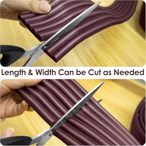 UCRAVO 8 pcs Brown Baby Safety Table Corner Protectors, Furniture Corner and Edge Safety Bumpers, Soft Rubber Foam Cushion Covers, 3M Taped Corner Guards, Baby Child Proofing Pads Rubber Corners