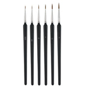 UCRAVO 6 Pcs Fine Detail Paint Brush Set, Professional Miniature Painting Brushes with Ultra Fine Tip Nylon Hair for Acrylic Paint, Watercolor, Oil, Model Painting, Face Painting, Craft, Canvas & DIY