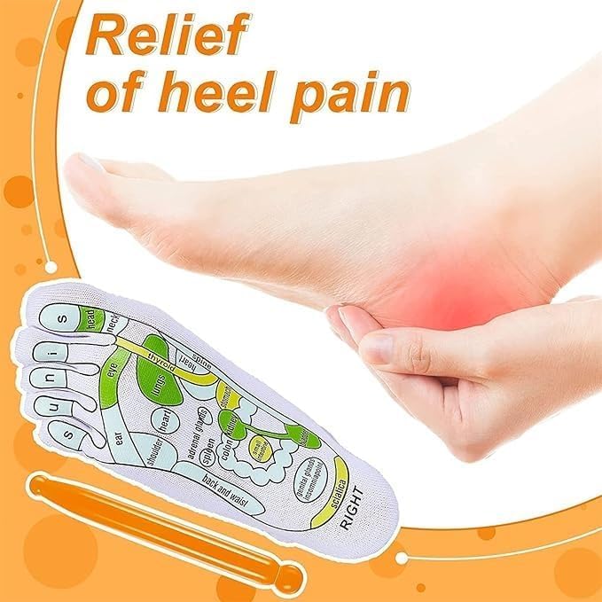 UCRAVO Reflexology Socks with Foot Massage Stick Acupressure Foot Chart Therapy Socks for Relief, Support, Heel Pain Treatment, Arch Support,Circulation Boost,Stress Relief,Home Spa Foot Massager Kit