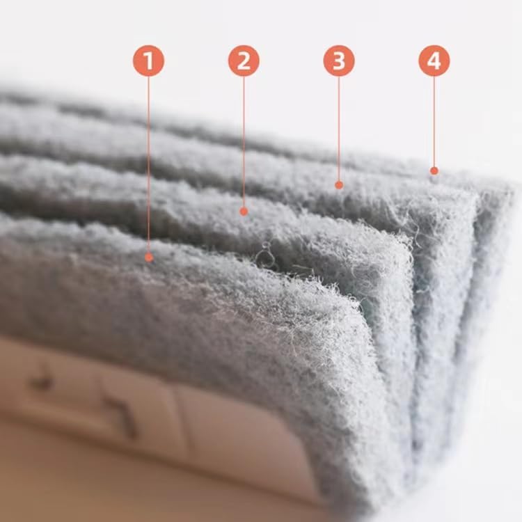 UCRAVO 2 in 1 Multifunctional Groove Cleaning Brush with Scraper – Window Track Cleaning Tool, Keyboard Brush, Kitchen Slit Cleaner, Door Gap Dust Remover for Household Cleaning