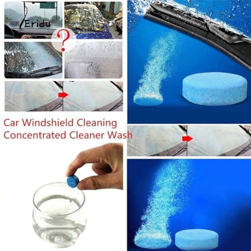 UCRAVO 30 Pcs Screenwash Tablets, Screen Wash Tablets, Screenwash, Screen Wash for Cars, Car Screenwash, Windscreen Washer Tablets, Concentrated Solid Tablets, Wiper Cleaning Tablets for Car Window