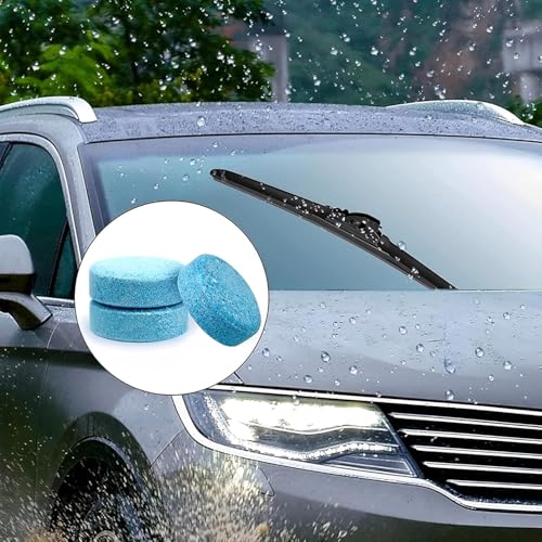 UCRAVO 30 Pcs Screenwash Tablets, Screen Wash Tablets, Screenwash, Screen Wash for Cars, Car Screenwash, Windscreen Washer Tablets, Concentrated Solid Tablets, Wiper Cleaning Tablets for Car Window