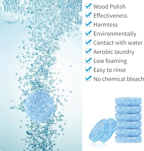 UCRAVO 30 Pcs Screenwash Tablets, Screen Wash Tablets, Screenwash, Screen Wash for Cars, Car Screenwash, Windscreen Washer Tablets, Concentrated Solid Tablets, Wiper Cleaning Tablets for Car Window