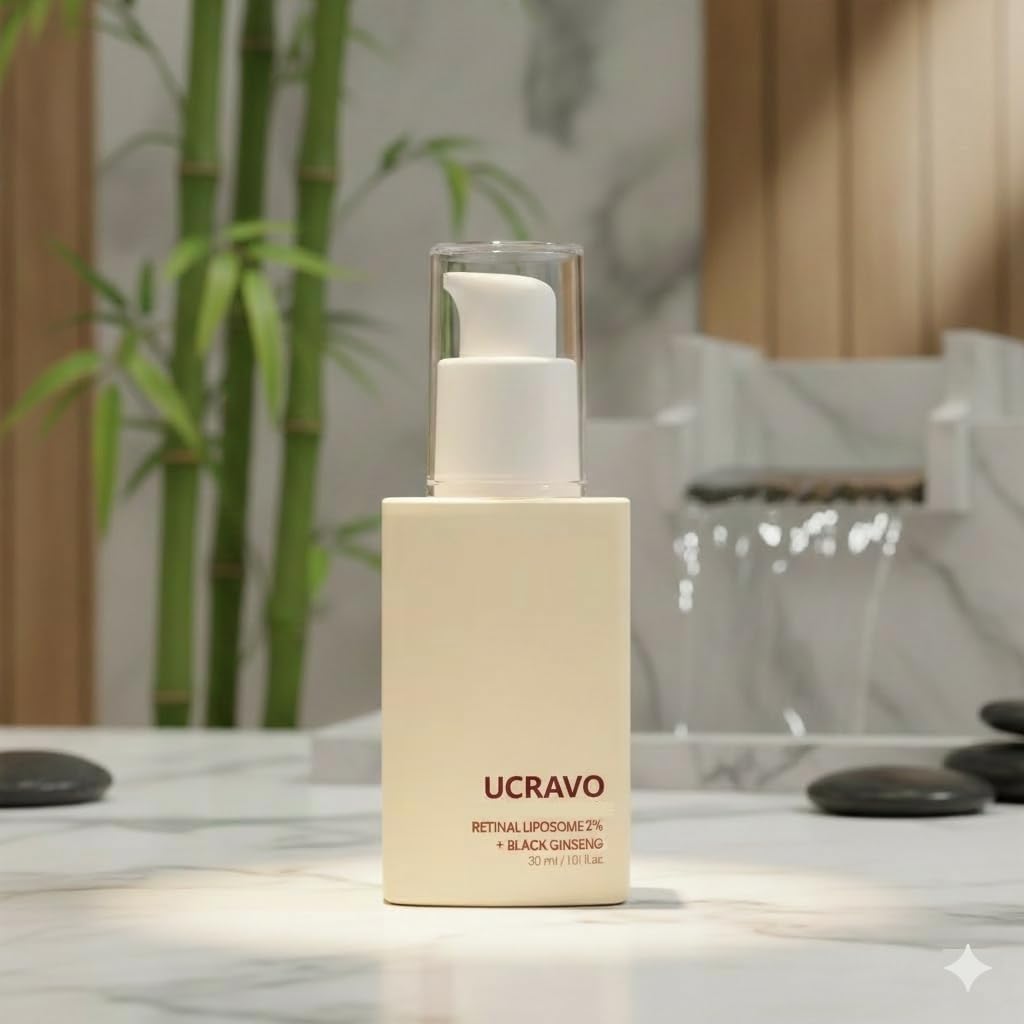 UCRAVO Retinal Liposome 2% Face Serum with Black Ginseng Anti Aging Serum for Fine Lines Wrinkles & Dark Spots Retinol Alternative for Glowing Skin | Night Repair Serum for All Skin Types