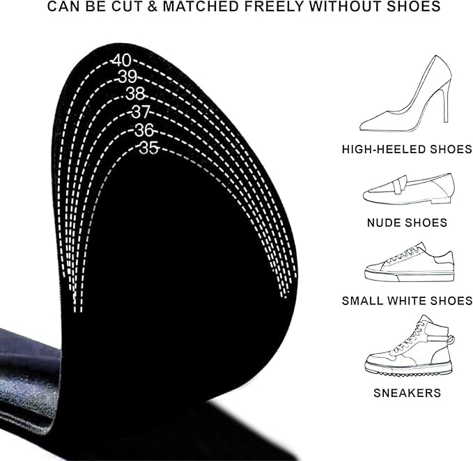 UCRAVO Orthopedic Shoe Insoles for Men & Women | Shock Absorbing Arch Support Insoles for Plantar Fasciitis, Flat Feet, Heel Pain & Foot Pain Relief | Breathable Cushioned Everyday Comfort Inserts