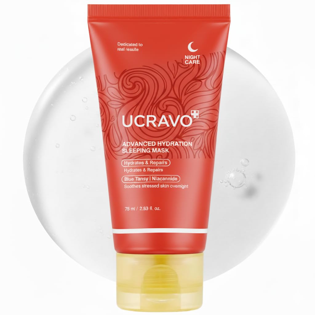 UCRAVO Collagen Overnight Wrapping Peel Off Facial Mask Pack | Hydrolyzed Collagen for Elasticity, Hydration & Glowing Skin | Reduces Sagging, Dullness | Advanced Korean Skin Care Anti-Aging