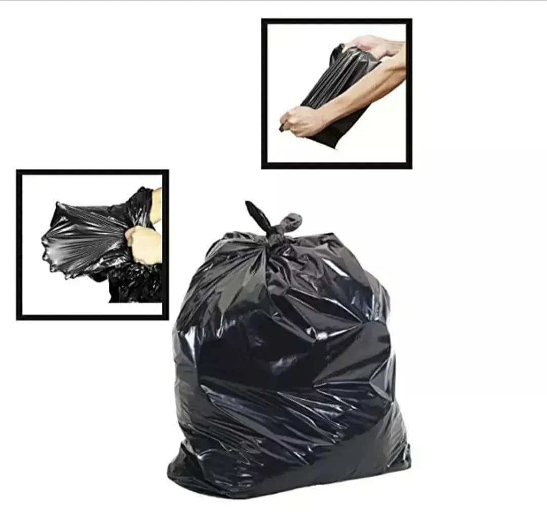 UCRAVO Garbage Bags Small Size 17 x 19 Inch, Pack of 6 Rolls (180 Bags) | Extra Strong Disposable Dustbin Bags for Home, Kitchen, Office, Bathroom | Leak Proof,Durable Black Garbage Covers,Kachra Bag