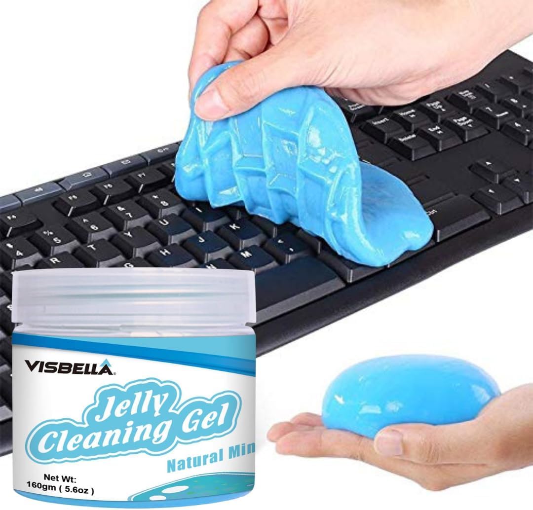 UCRAVO 1pcs Cleaning Gel for Car Detailing Putty Car Vent Cleaner Cleaning Putty Gel Auto Detailing Tools Car Interior Cleaner Dust Cleaning Mud for Cars Dust Cleaner Slime Keyboard Cleaner Gel