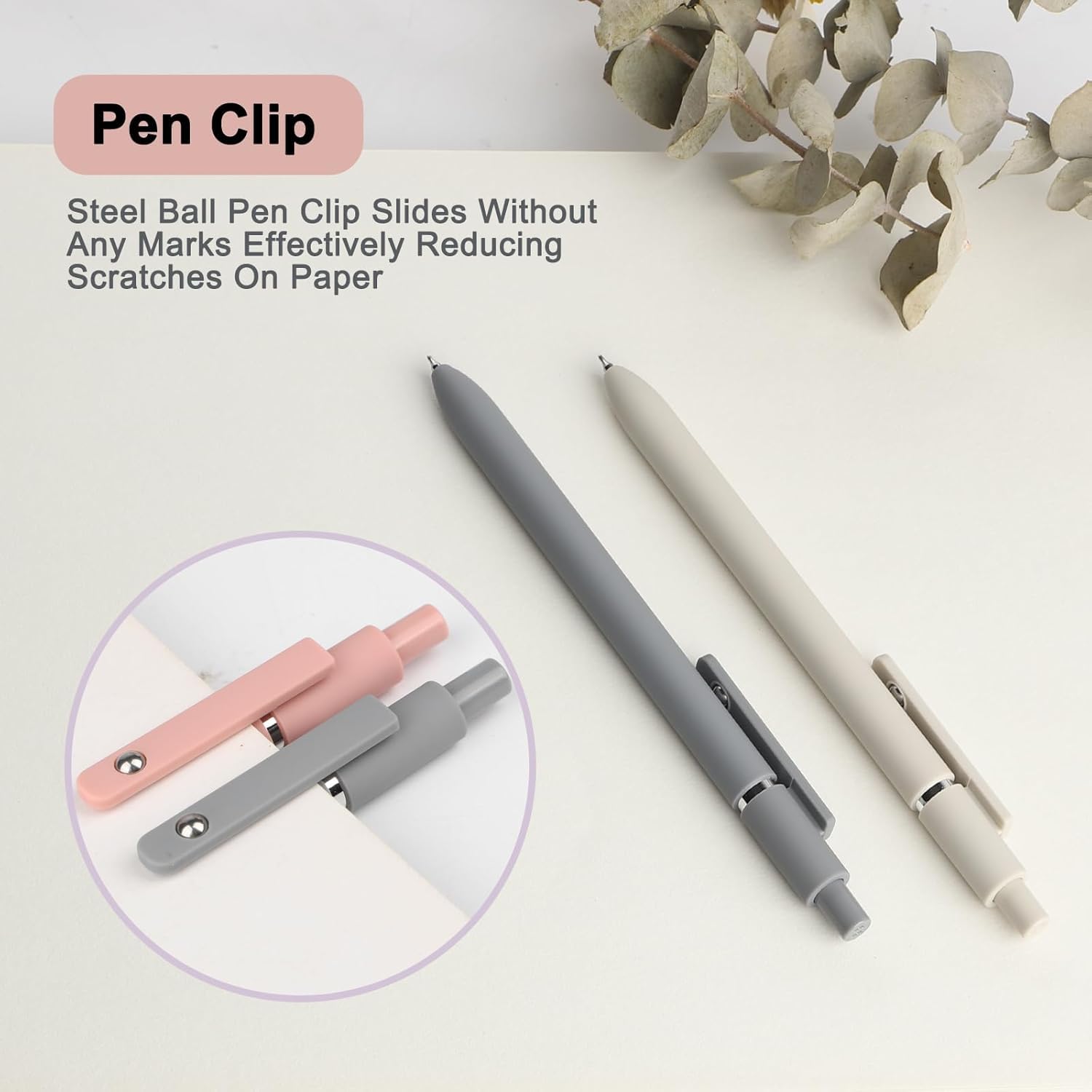 UCRAVO Gel Ink Pen Set of 5 |Ultra Smooth Writing Gel Pens with Soft Grip for Long Writing | Aesthetic Pastel Pens for Students, School, College, Office, Journaling,Notes,Exams, Sketching & Daily Use