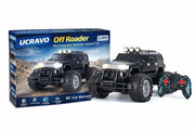 UCRAVO Off Roader RC Car for Boys 6-12 Rechargeable Monster Truck with 4 LED Headlight Modes,2.4GHz Remote Control Car,Lithium Battery,Type-C Fast Charging, All Terrain Off Road Toy Car Gift for Kids