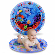 UCRAVO Baby Water Play Mat for Infants & Toddlers Inflatable Tummy Time Splash Pad Babies Sensory with Ocean Animals Leak Proof Baby Activity Toy for Crawling,Early Learning & Motor Skill Development