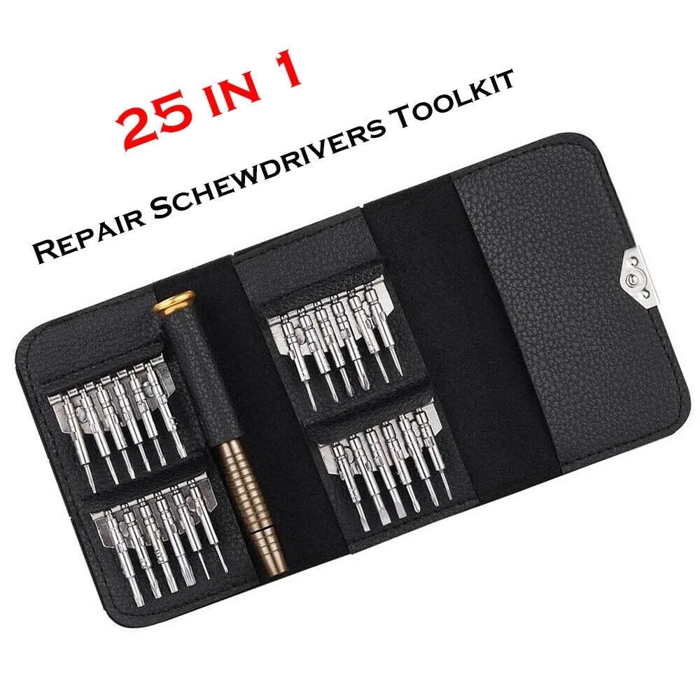 UCRAVO 32-in-1 Small Screwdriver Set, Mini Precision Professional Electronics Repair Tool Kit with 30 Bits Magnetic Driver Kit for Phone, Watch, DIY, Game, Console, Tablet, Computer Maintenance Tool