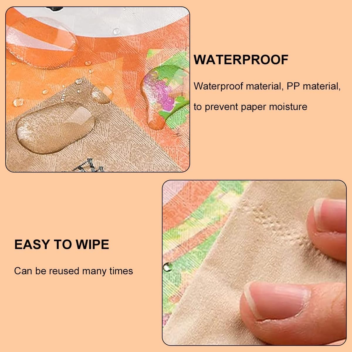 UCRAVO 30pcs Book Covers Waterproof Plastic Transparent Paper Sticker Book Cover for Textbooks Biding Cover Protective Thick Sticky Cover for Students School Office Self-Adhesive (3 Different Size)
