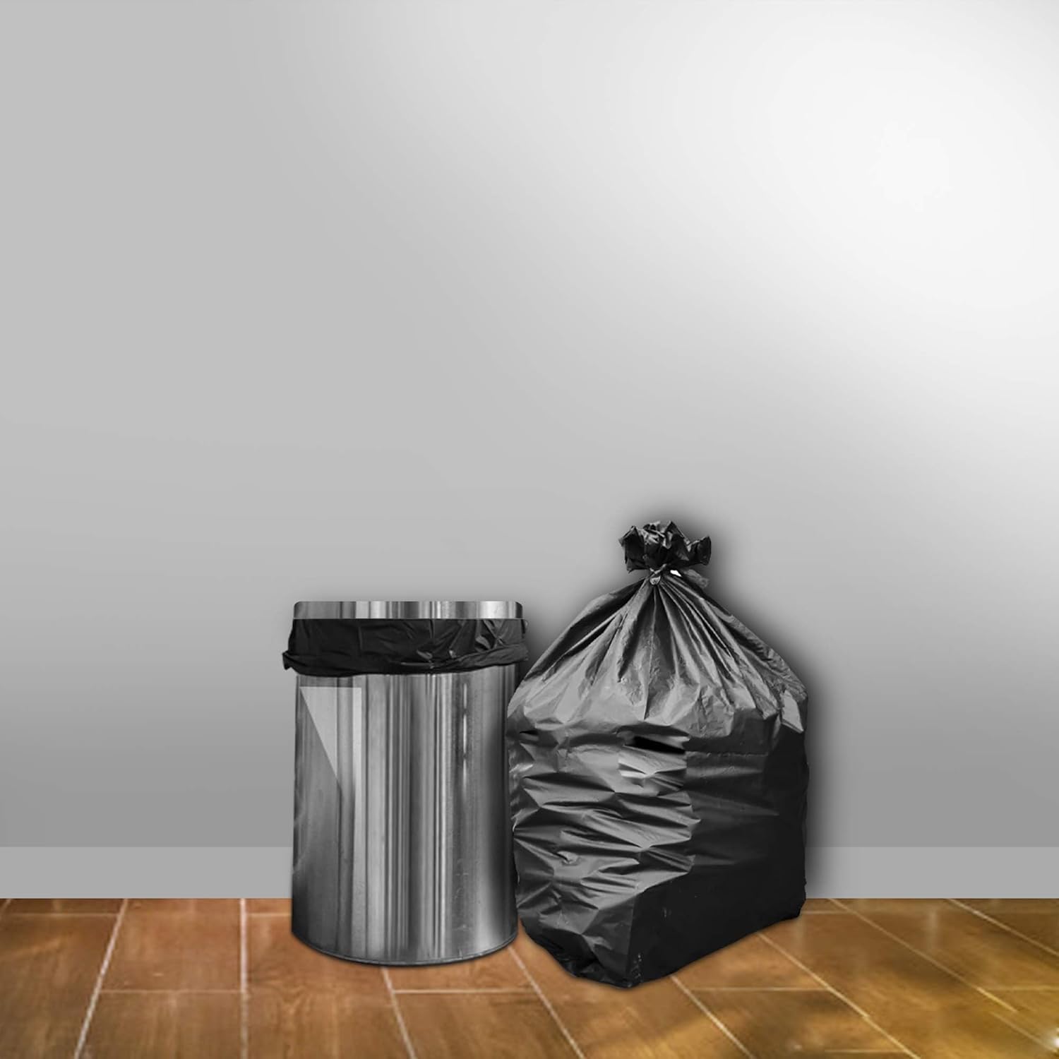 UCRAVO Garbage Bags Small Size 17 x 19 Inch, Pack of 6 Rolls (180 Bags) | Extra Strong Disposable Dustbin Bags for Home, Kitchen, Office, Bathroom | Leak Proof,Durable Black Garbage Covers,Kachra Bag