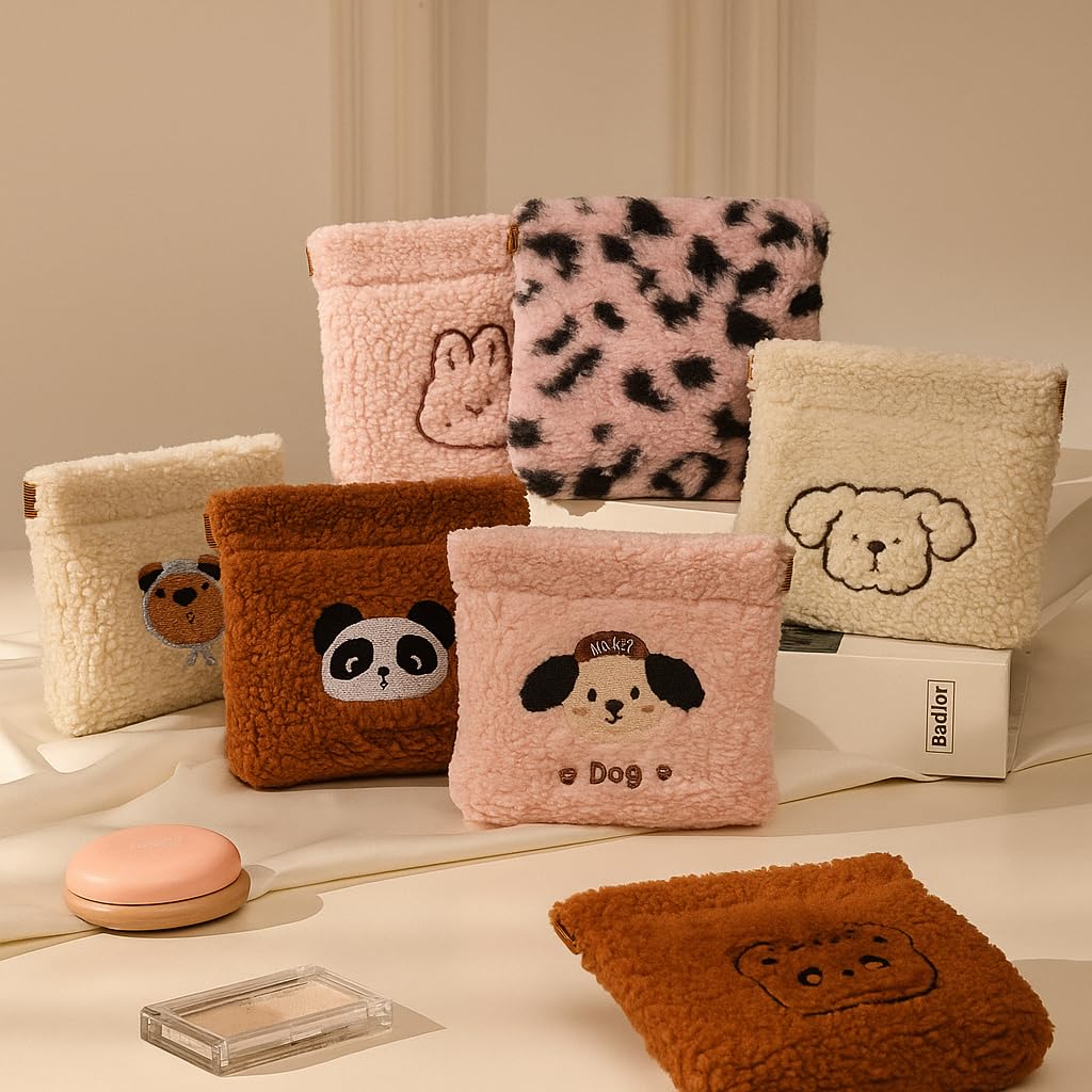 UCRAVO 1PCS Cute Mini Coin Pouch for Girls – Small Shrapnel Storage Bag for Earbuds, Jewelry, Keys, Cable, USB – Travel Purse Organizer Pouch for Women & Kids