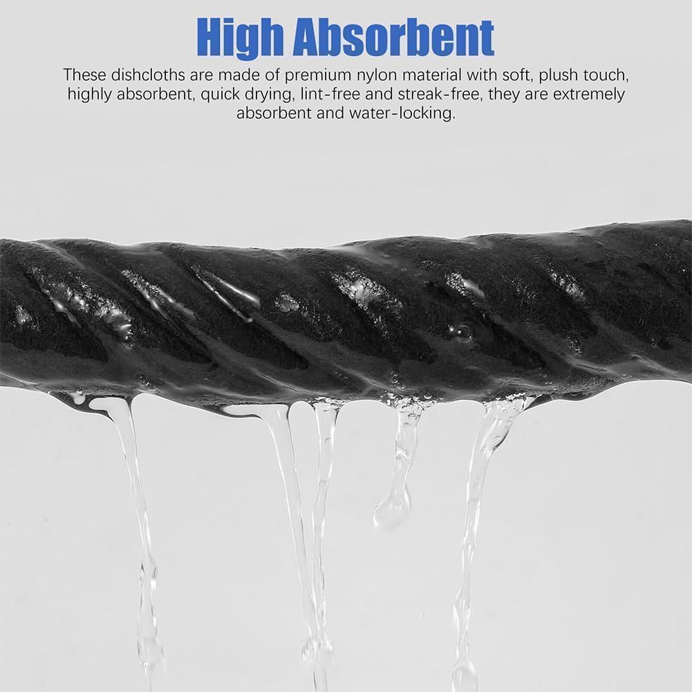 UCRAVO 3Pc Ultra Absorbent Magic Cleaning Cloth 30x30CM Reusable Microfiber Towel for Kitchen,Car,Window & Glass Thick Lint-Free,Streak-Free Miracle Rag for Home,Mirror, & Multi-Surface Cleaning