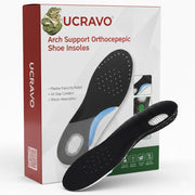 UCRAVO Arch Support Orthopedic Shoe Insoles for Men & Women | Plantar Fasciitis Pain Relief Insoles | Flat Feet, Heel Pain, Shock Absorption | All Day Comfort Insoles for Shoes, Sneakers & Boots