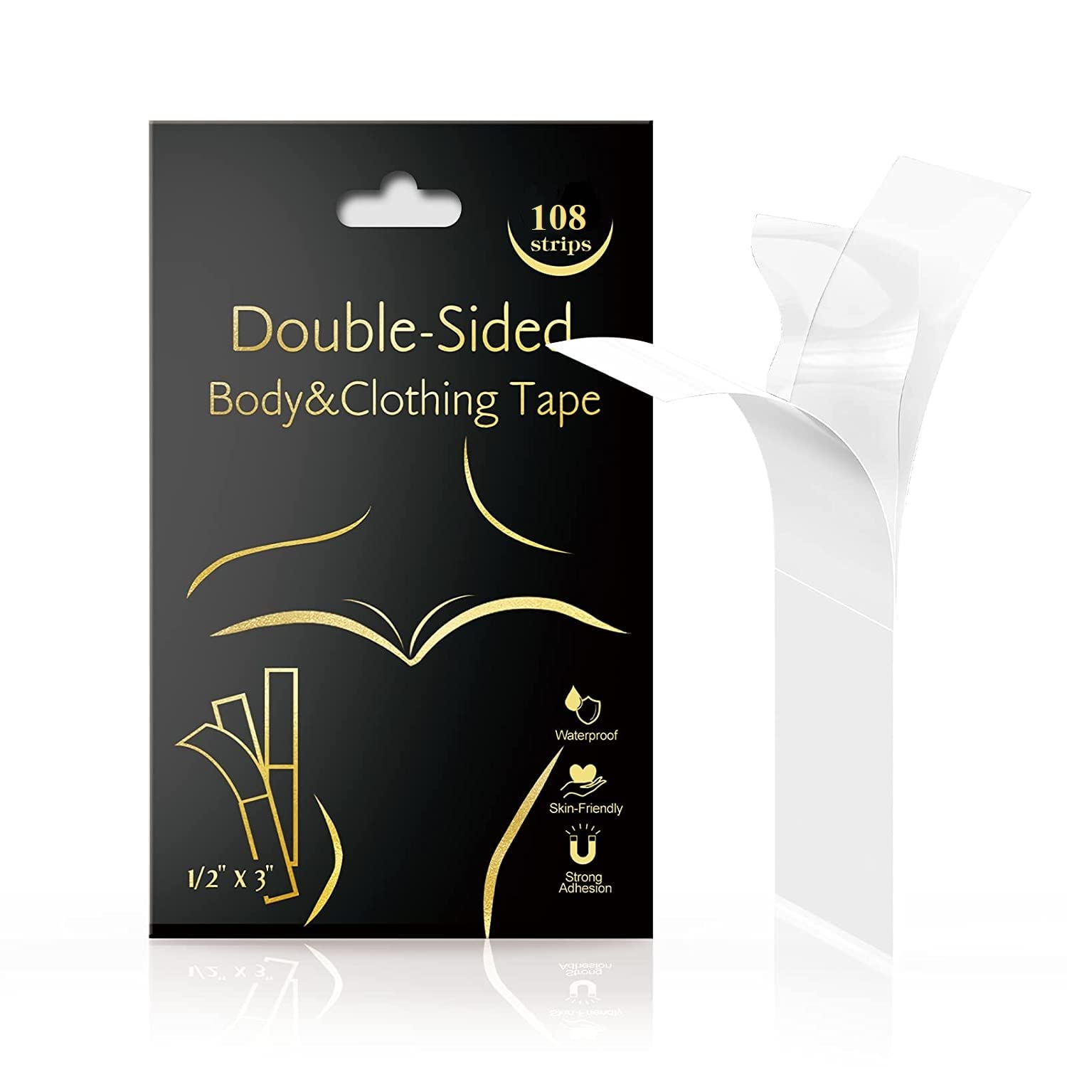 UCRAVO Boob Tape, Body Tape for Women Boobytape for Breast Lift | Brace Lift & Contour of Breasts Sticky Body Tape (36 Febric Tape)