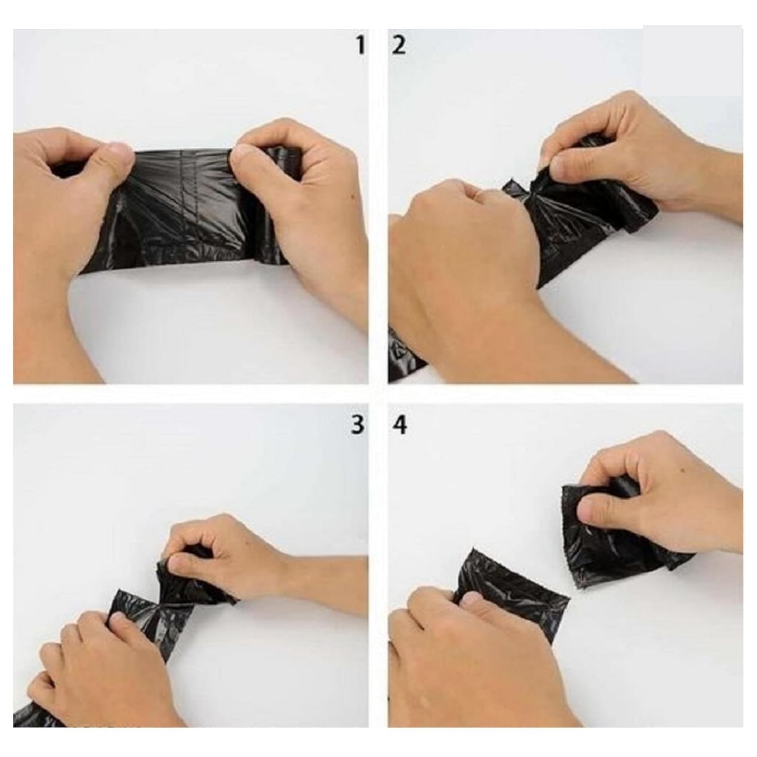 UCRAVO Garbage Bags Small Size 17 x 19 Inch, Pack of 6 Rolls (180 Bags) | Extra Strong Disposable Dustbin Bags for Home, Kitchen, Office, Bathroom | Leak Proof,Durable Black Garbage Covers,Kachra Bag