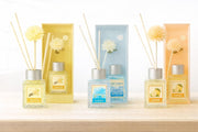 UCRAVO Vanilla Lemon Ocean Reed Diffuser Combo Set | Sweet Citrus Fresh Marine Aroma Oils | 3 Bottles Long Lasting Room Freshener for Home Bedroom Living Room Office Bathroom