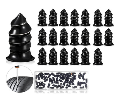 UCRAVO 20Pcs Tire Repair Nails, Car Vacuum Tire Repair Rubber Nails Kit, Self-Service Tire Repair Nail, Quick Puncture Repair Tools, Suitable for car, Motorcycle, ATV, Truck, Tire Puncture Repair