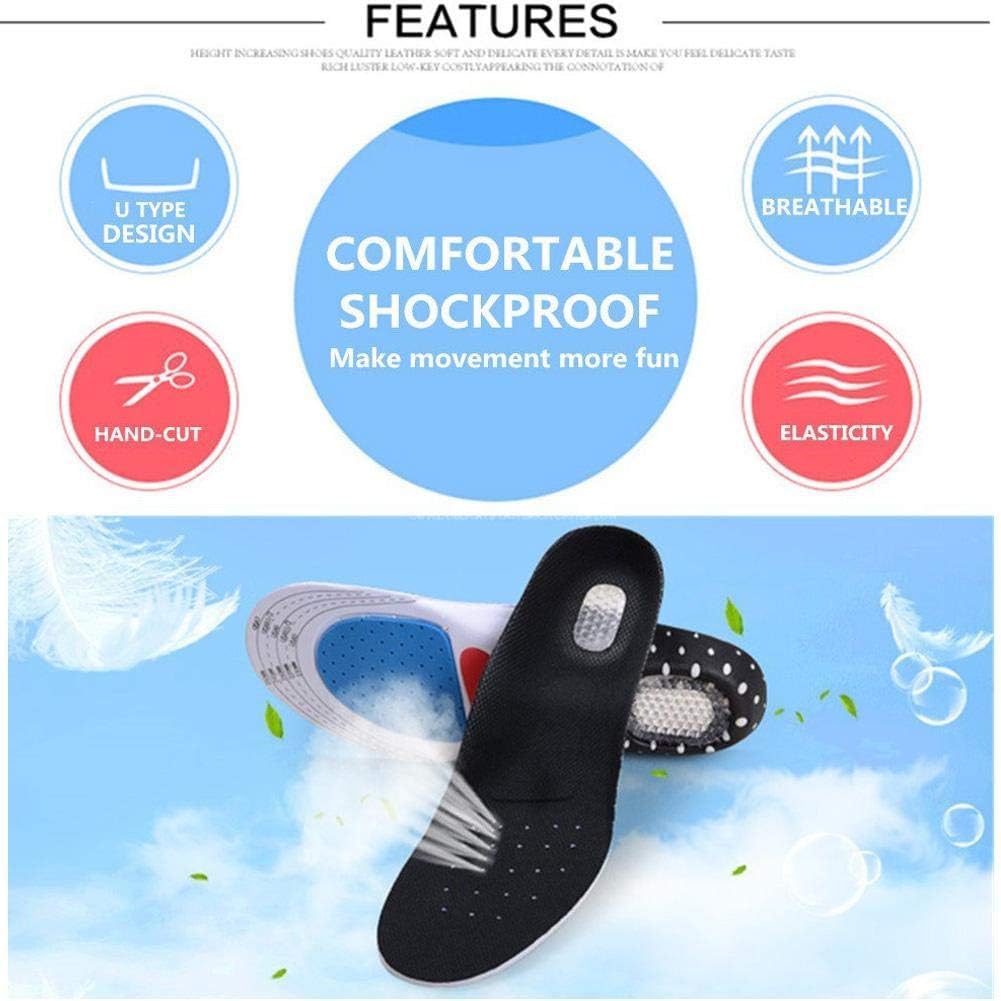 UCRAVO Arch Support Orthopedic Shoe Insoles for Men & Women | Plantar Fasciitis Pain Relief Insoles | Flat Feet, Heel Pain, Shock Absorption | All Day Comfort Insoles for Shoes, Sneakers & Boots