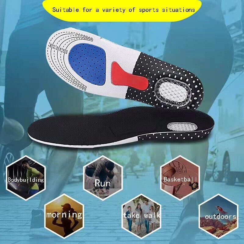 UCRAVO Arch Support Orthopedic Shoe Insoles for Men & Women | Plantar Fasciitis Pain Relief Insoles | Flat Feet, Heel Pain, Shock Absorption | All Day Comfort Insoles for Shoes, Sneakers & Boots