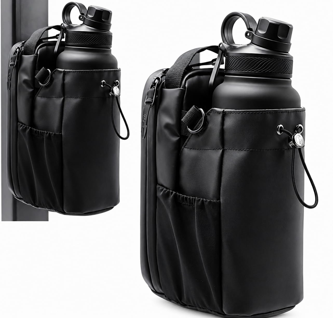 UCRAVO Magnetic Gym Bag Crossbody Sling Bag for Men & Women with Water Bottle Holder – Adjustable Strap Sports Shoulder Bag for Travel, Cycling, Running, Gym Workout, Passport & Daily Essentials