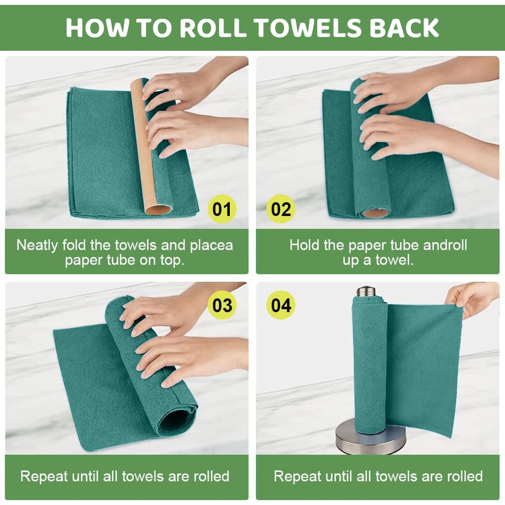 NESTVORA Premium Microfiber Cleaning Cloth – Super Soft Lint-Free Multipurpose Cleaning Towels for Car Wash, Kitchen Cleaning, Dusting, Polishing, and Glass Surface Care