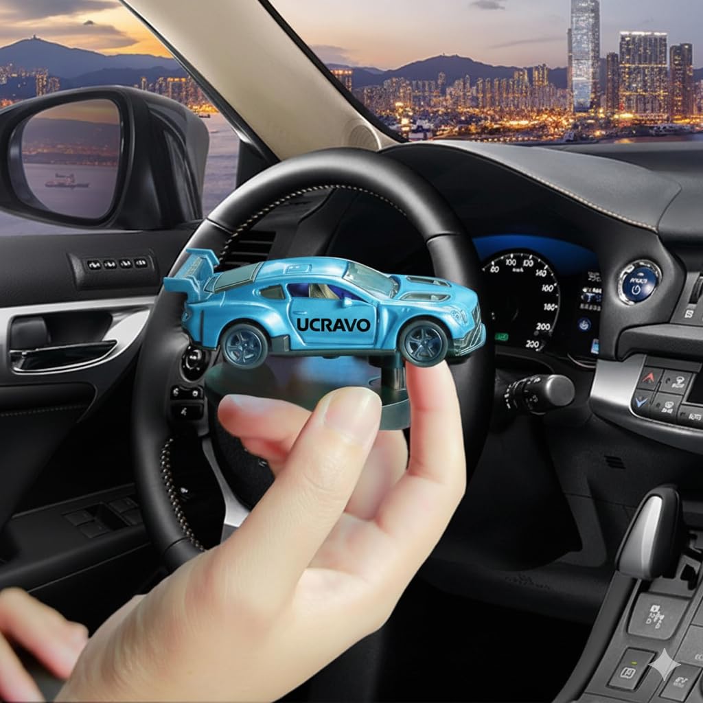 UCRAVO Rotating Car Dashboard Toy | Automatic Drifting Car Model with 360° Rotation | Anti-Stress Dashboard Decor | Creative Interior Accessories | Moving Cars Showpiece for Cars Dashboard
