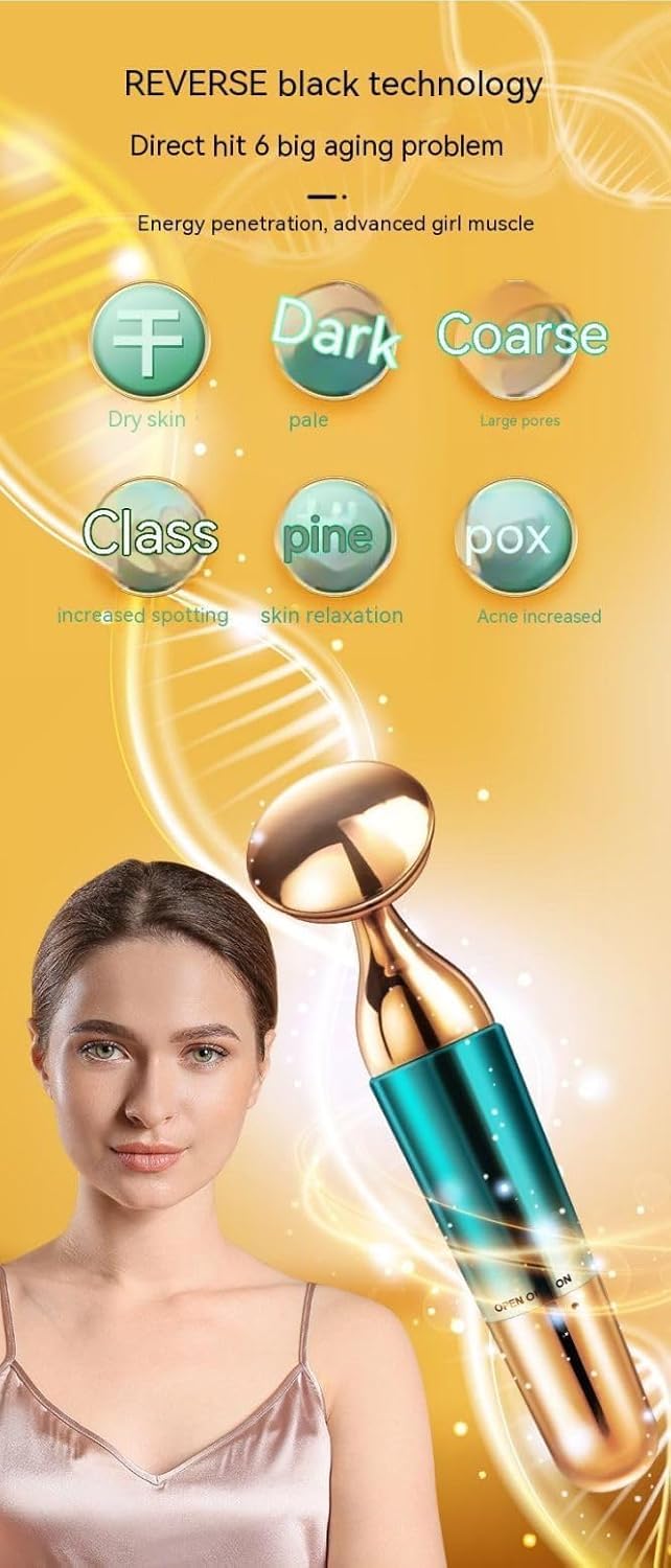 UCRAVO 3 in 1 Electric Face Massager for Glowing Skin, Vibration Skin Care Tool for Glowing, Firm & Youthful Facial Cleansing Brush, Anti-Ageing Device, Lifting Skin Tightening Tool for Women & Men