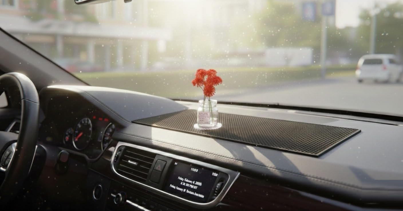 UCRAVO Mini Artificial Flower Vase Set of 6 – Small Glass Bud Vases with Faux Flowers – Decorative Clear Bottle Vases for Living Room, Bedroom, Office Desk, Coffee Table, Rustic Farmhouse Home Decor (pack of 6)