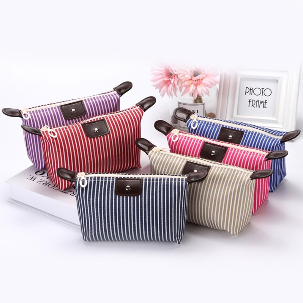 UCRAVO Pink Makeup Bag Cosmetic Bags for Women Waterproof Toiletry Bag Multifunction Pouch Bag Portable Travel Cosmetic Pouch Dumpling Organizers