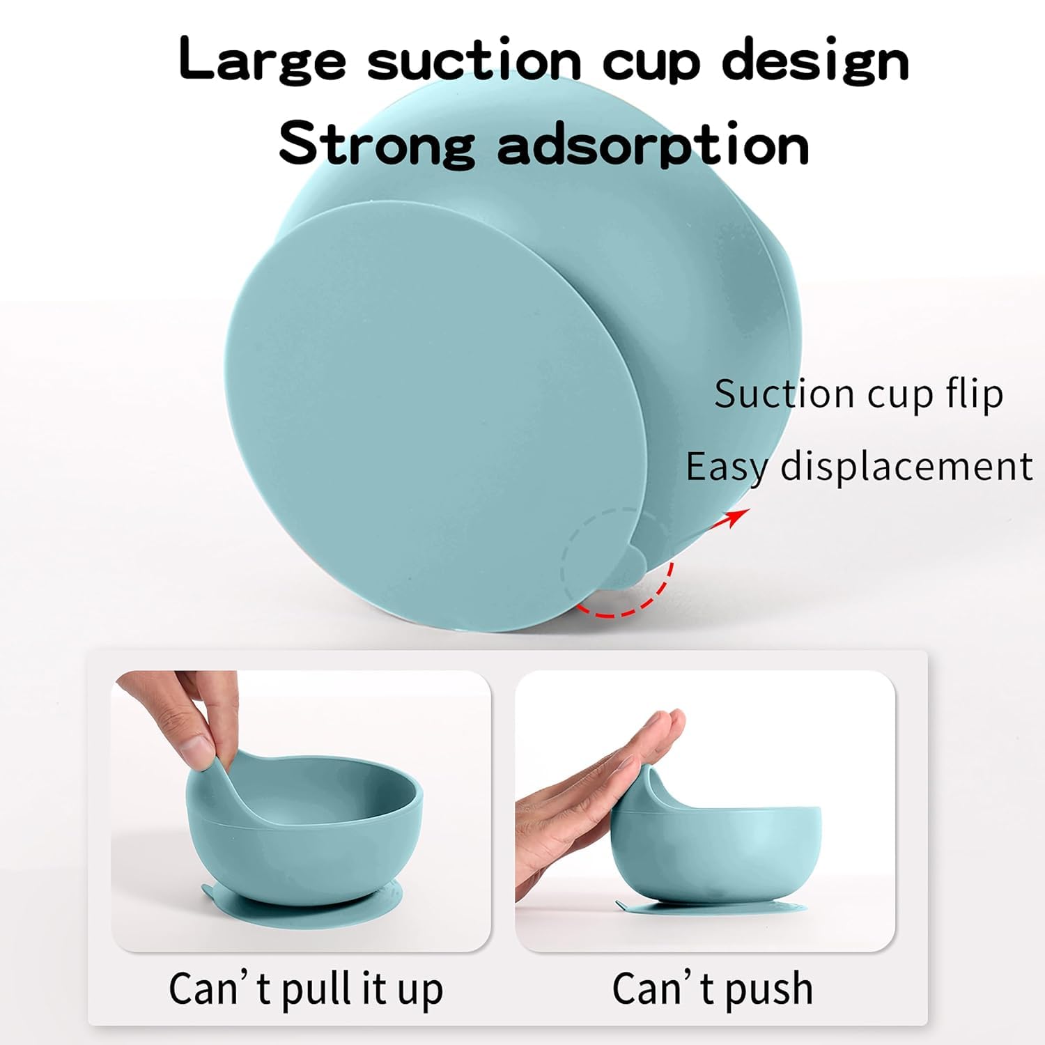 UCRAVO Blue Baby Feeding Set – Silicone Baby Led Weaning Feeding Kit with Adjustable Baby Bib,Suction Plate Divider,Suction Bowl,Straw Training Cup,Baby Spoon Fork Utensils,Self Feeding Tableware Set